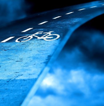 pistes cyclables rétroéclairées