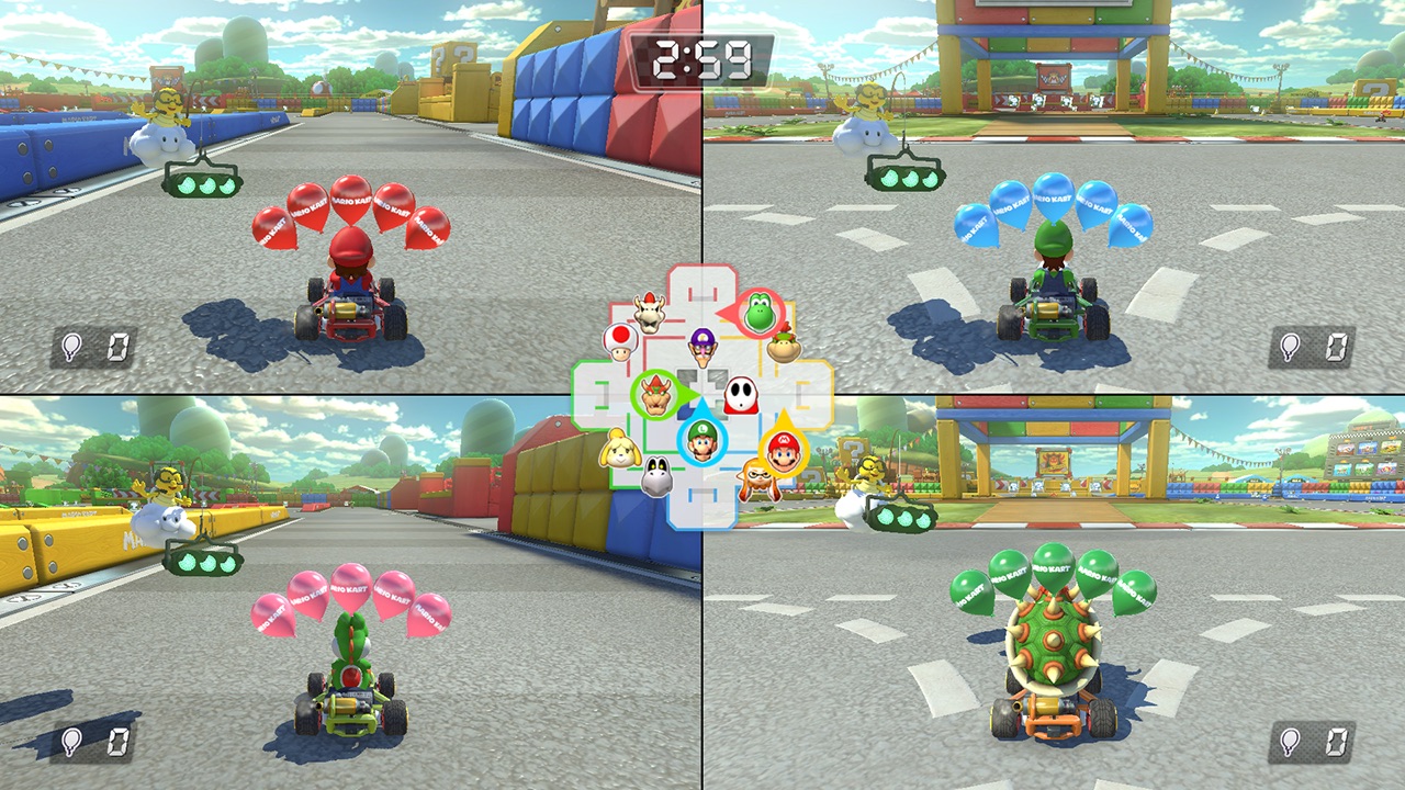 Mario Kart 8 Deluxe Switch multijoueur 4 joueurs