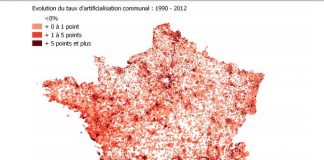 évolution artificialisation des sols