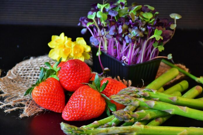 fruits et légumes de printemps